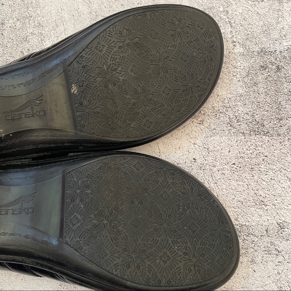 DANSKO 37 Patent Leather Black Slide Buckle Sandal slip on shoes summer - Picture 10 of 11